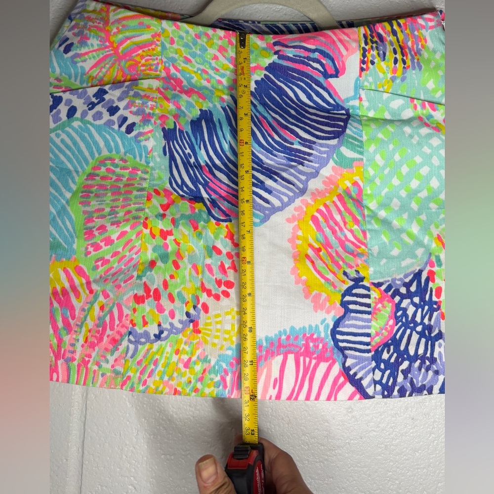 Lilly Pulitzer Mini January Skort Multi Roar Of The Seas Shell Print Sz 00 - Picture 5 of 6